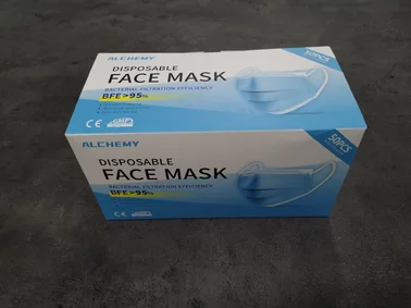 Jednorázové rúško na tvár 95% filtrácie Jednorázové rúško na tvár 95% filtrácie